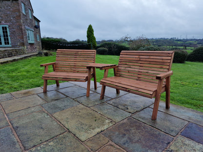 Churnet Valley 4 Seat Set 2x2B Angled Tray