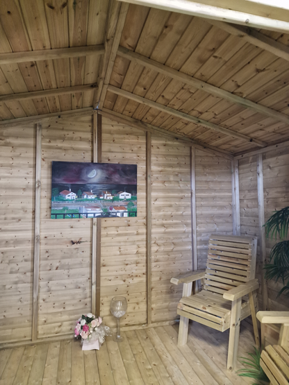 Churnet Valley Chatsworth 8X6 Summerhouse (Apex Roof)