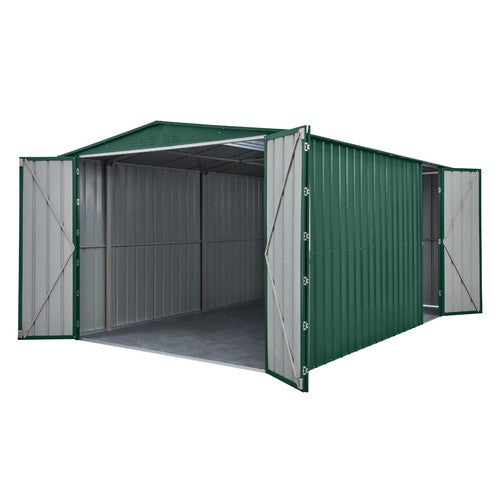 Mercia 10 x 19 Globel Dual Door Workshop Garage- Green