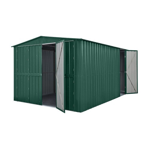 Mercia 10 x 19 Globel Dual Door Workshop Garage- Green