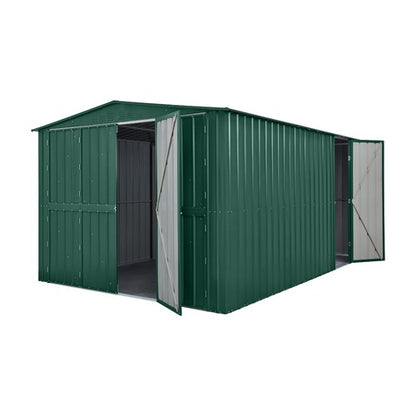 Mercia 10 x 19 Globel Dual Door Workshop Garage- Green