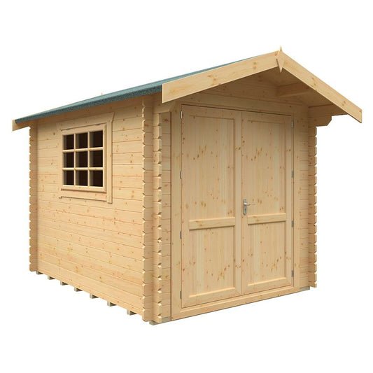 10x8 Marlborough 28mm Log Cabin