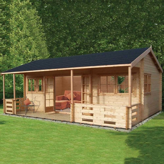 Shire Kingswood 18Gx20 Log Cabin (28mm - 70mm Logs)