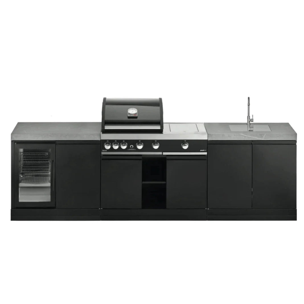 Grandhall 287 Series Premium G4 Plus Outdoor Kitchen – Built-In BBQ, Fridge & Sink