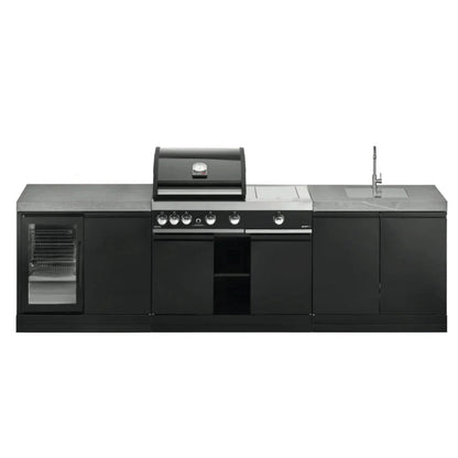 Grandhall 287 Series Premium G4 Plus Outdoor Kitchen – Built-In BBQ, Fridge & Sink