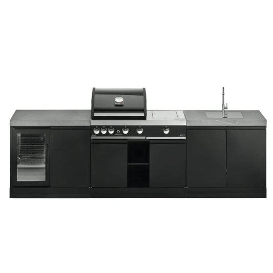 Grandhall 287 Series Premium G4 Plus Outdoor Kitchen – Built-In BBQ, Fridge & Sink