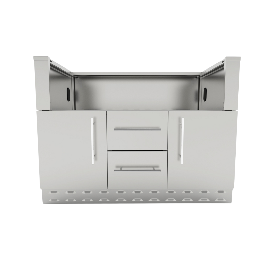 Sunstone 42" Hybrid Charcoal Grill Cabinet