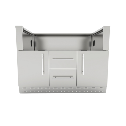 Sunstone 42" Hybrid Charcoal Grill Cabinet