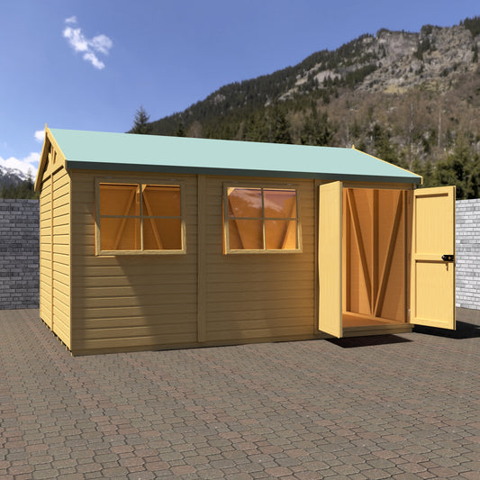 Shire Mammoth 10x15 Double Door Shiplap