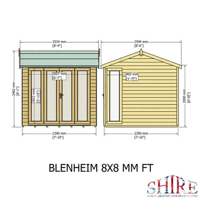 Shire Blenheim 8x8 Shiplap