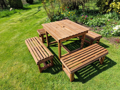 Churnet Valley Contemporary Table And Bench Set - SITS 8