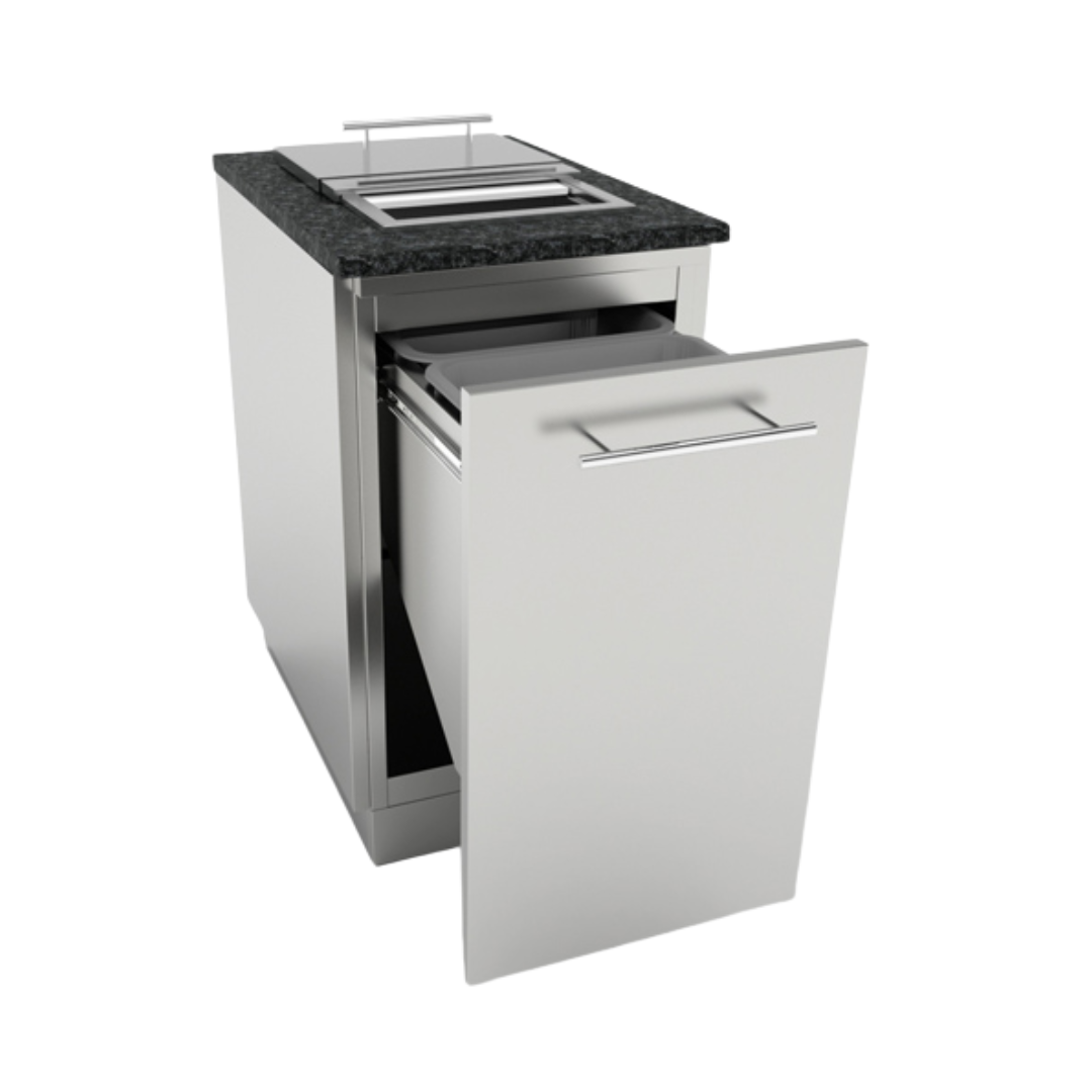 Stainless Steel Trash Drawer Cabinet