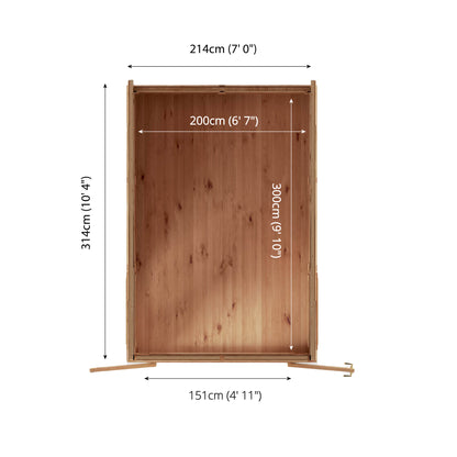 Mercia 2m x 3m(D) Self Build Insulated Garden Room