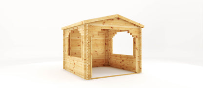 Mercia 3m x 3m Log Cabin Gazebo - 28mm