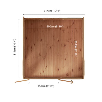 Mercia 3m x 3m(D) Self Build Insulated Garden Room