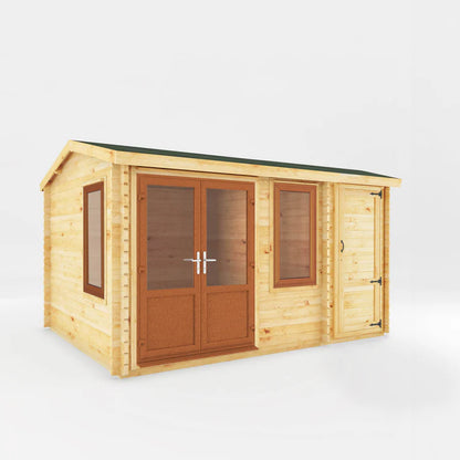 Mercia 4.1m x 3m Home Office Elite - 44mm (UPVC Windows & Door) - Grey