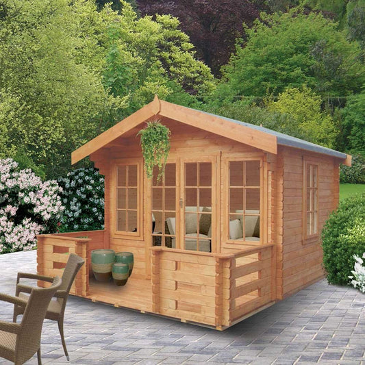 Shire Grizedale 12Gx12 Log Cabin (28mm - 70mm Logs)