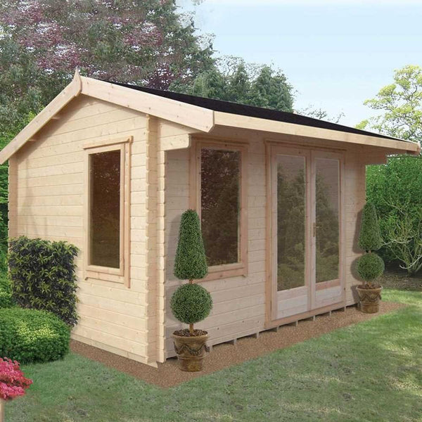 Shire Hemsted 8Gx12 Log Cabin (28mm - 70mm Logs)