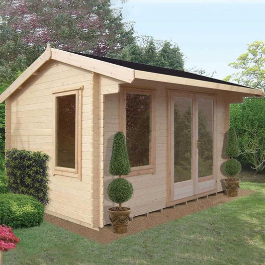 Shire Marlborough 14Gx12 Log Cabin (28mm - 70mm Logs)