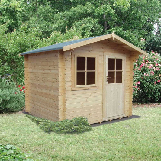 Shire Herewood 8Gx12 Log Cabin (28mm - 70mm Logs)
