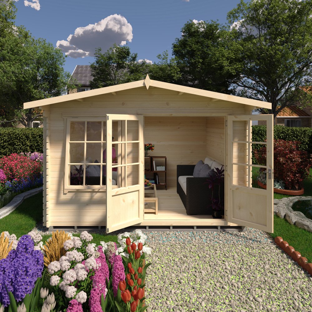 Shire Hale 12Gx10 Log Cabin (28mm - 70mm Logs)