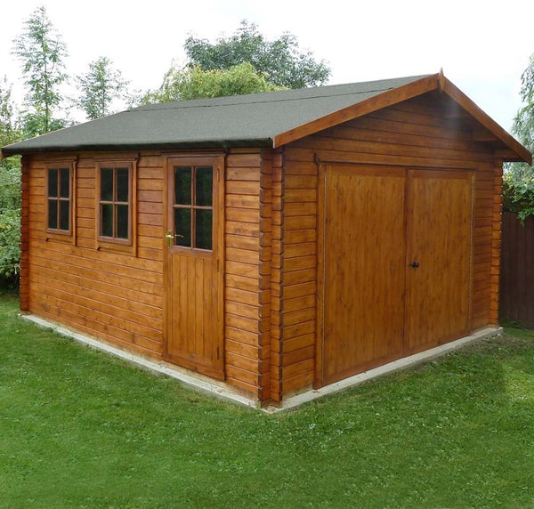 Shire Hatfield 14x17 Log Cabin (28mm - 70mm Logs)