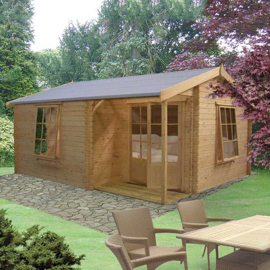Shire Ringwood 12Gx13 Log Cabin (28mm - 70mm Logs)
