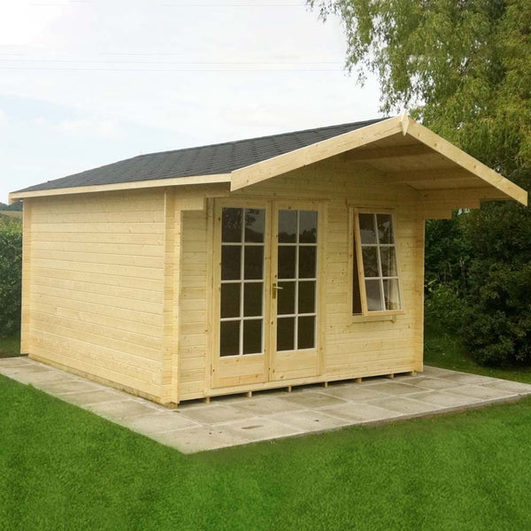 Shire Glenmore 14Gx8 Log Cabin (28mm - 70mm Logs)