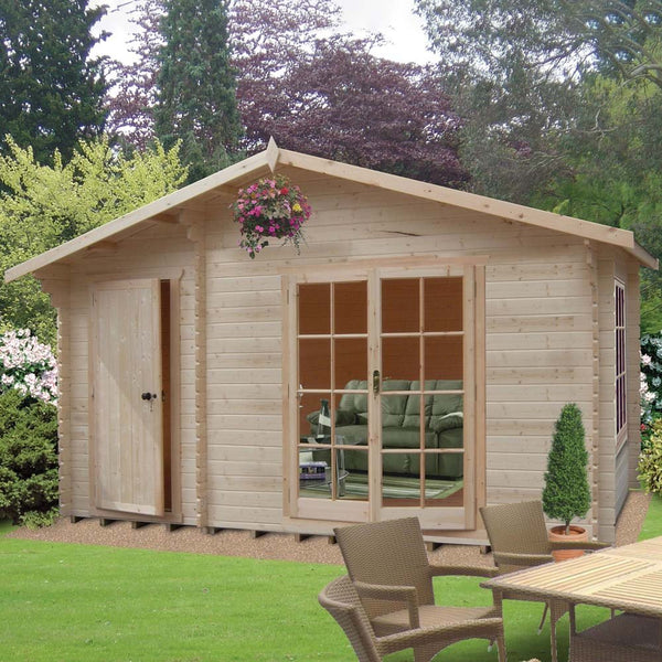 Shire Bourne 16Gx12 Log Cabin (28mm - 70mm Logs)