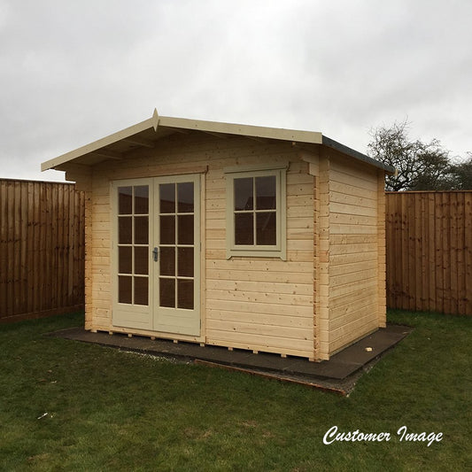 Shire Challock 12x8 Log Cabin (28mm - 70mm Logs)
