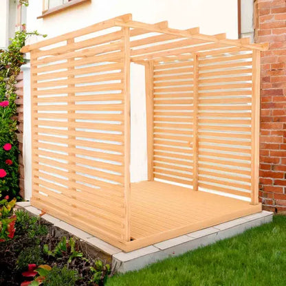 Shire Ivy Pergola Kit with Decking & Sides 8x8