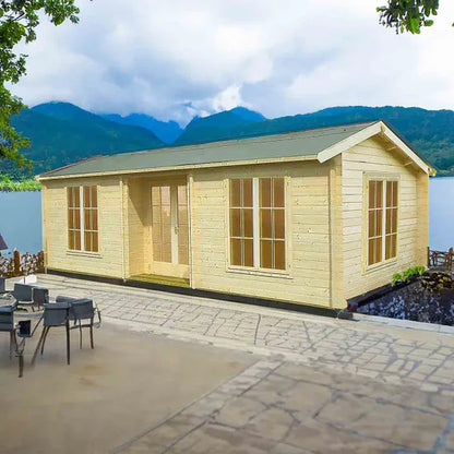 Shire Elveden 14x26 Log Cabin (28mm - 70mm Logs)