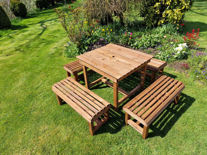 Churnet Valley Contemporary Table And Bench Set - SITS 8