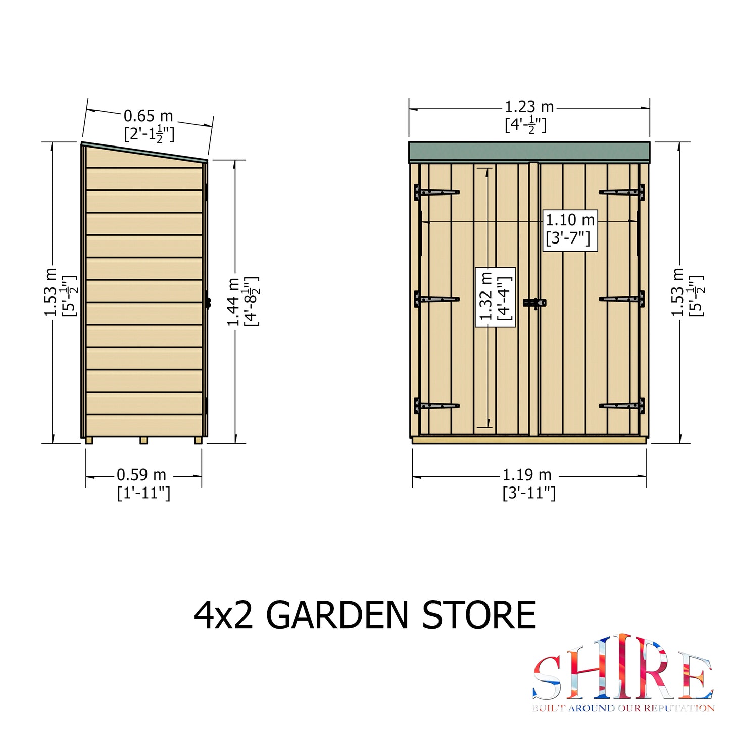 Shire Garden Store Shiplap  4x2