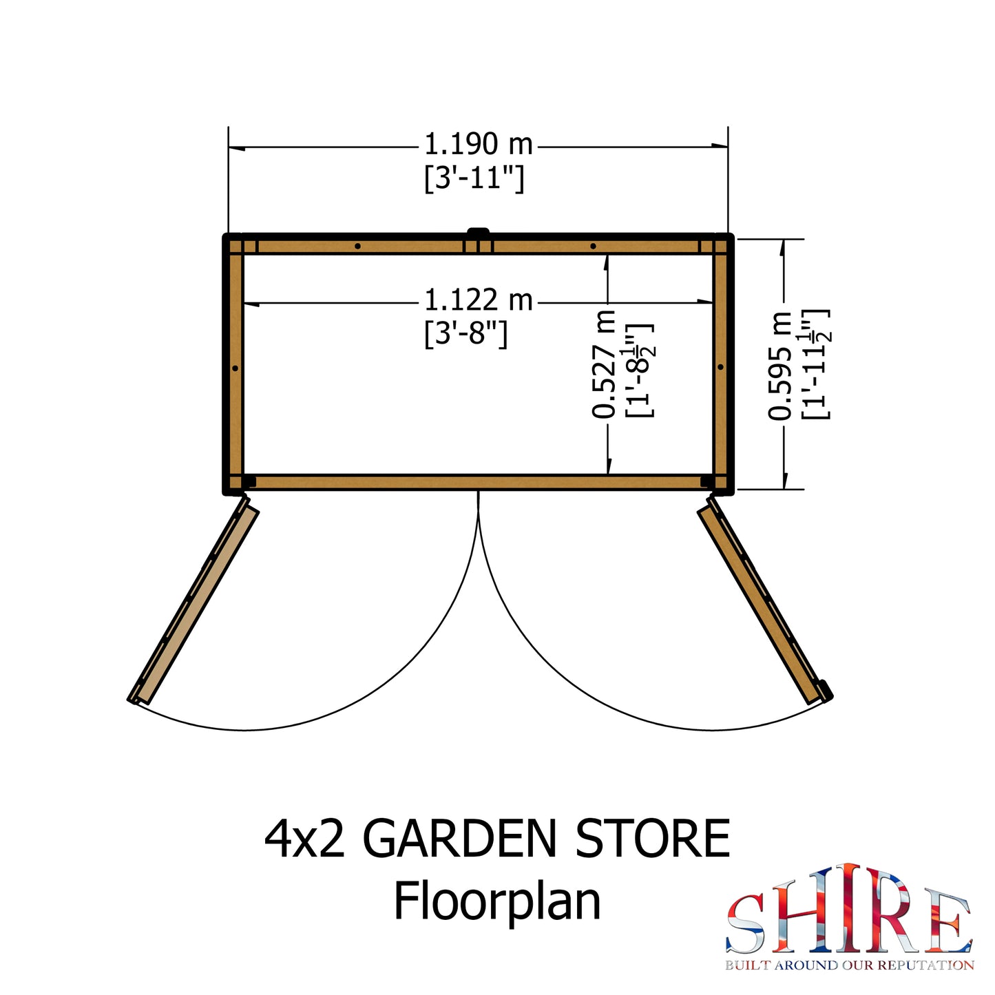 Shire Garden Store Shiplap  4x2