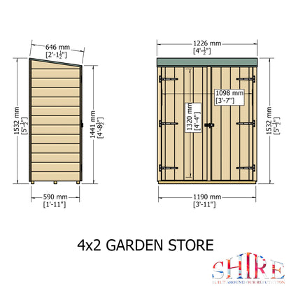 Shire Garden Store Shiplap  4x2