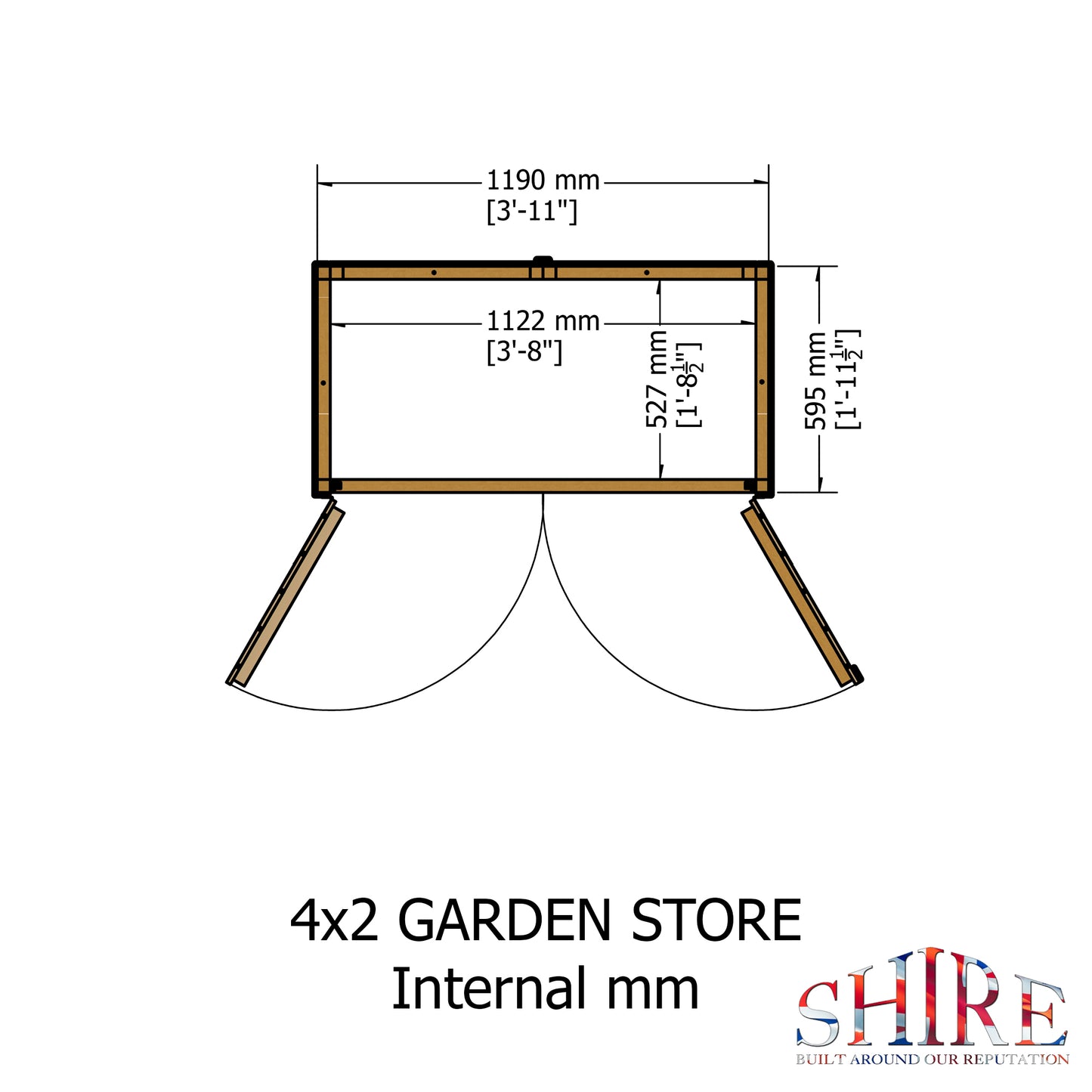 Shire Garden Store Shiplap  4x2