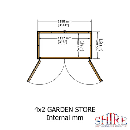 Shire Garden Store Shiplap  4x2