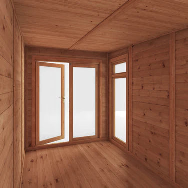 Mercia 3m x 4m(D) Insulated Garden Room with Side Shed