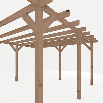 Mercia Trent 4m x 4m Pressure Treated Pergola