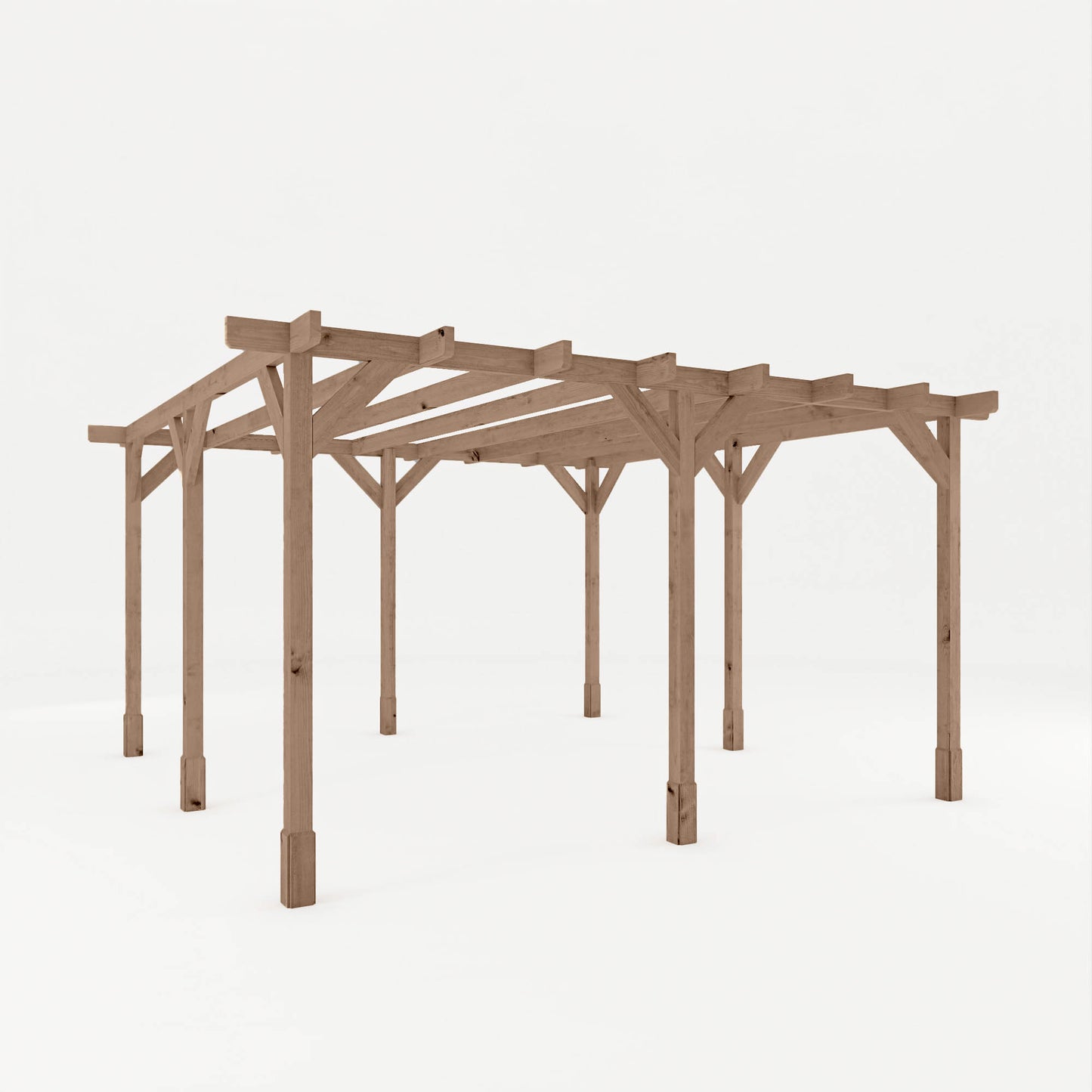 Mercia Trent 4m x 4m Pressure Treated Pergola