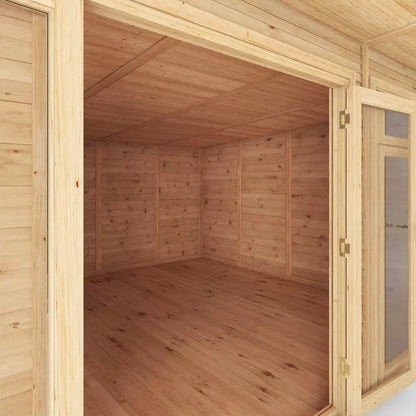 Mercia 5m x 4m(D) Insulated Garden Room with Side Shed
