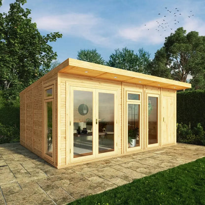 Mercia 5m x 4m(D) Insulated Garden Room with Side Shed