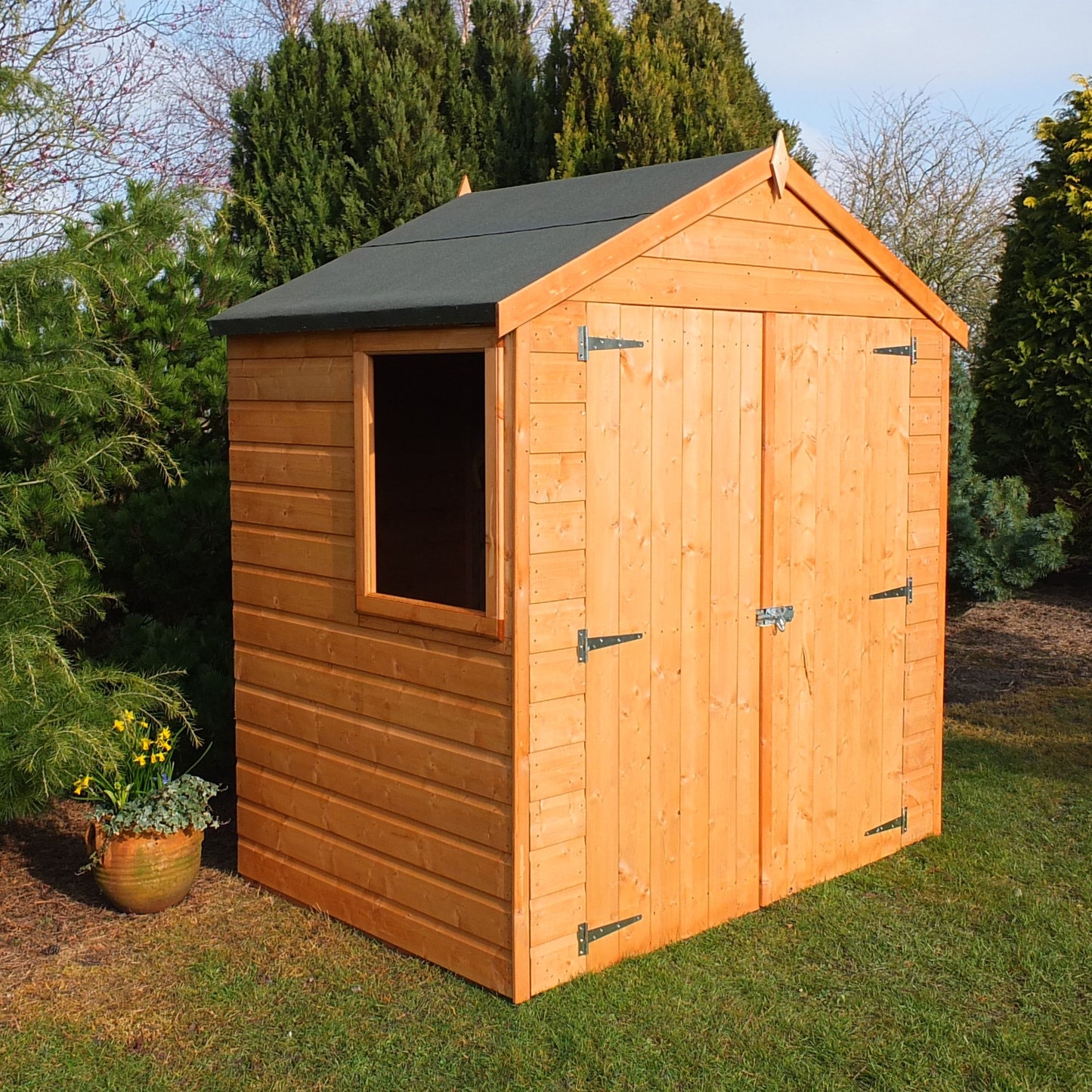 Shire Bute Shiplap Apex Double Door 4 x 6