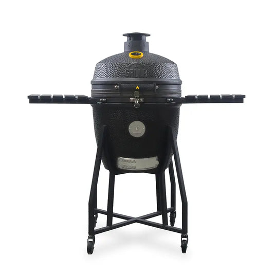 GRLLR Ember Classic 22 inch Kamado Grill| Matte Black including Trolley