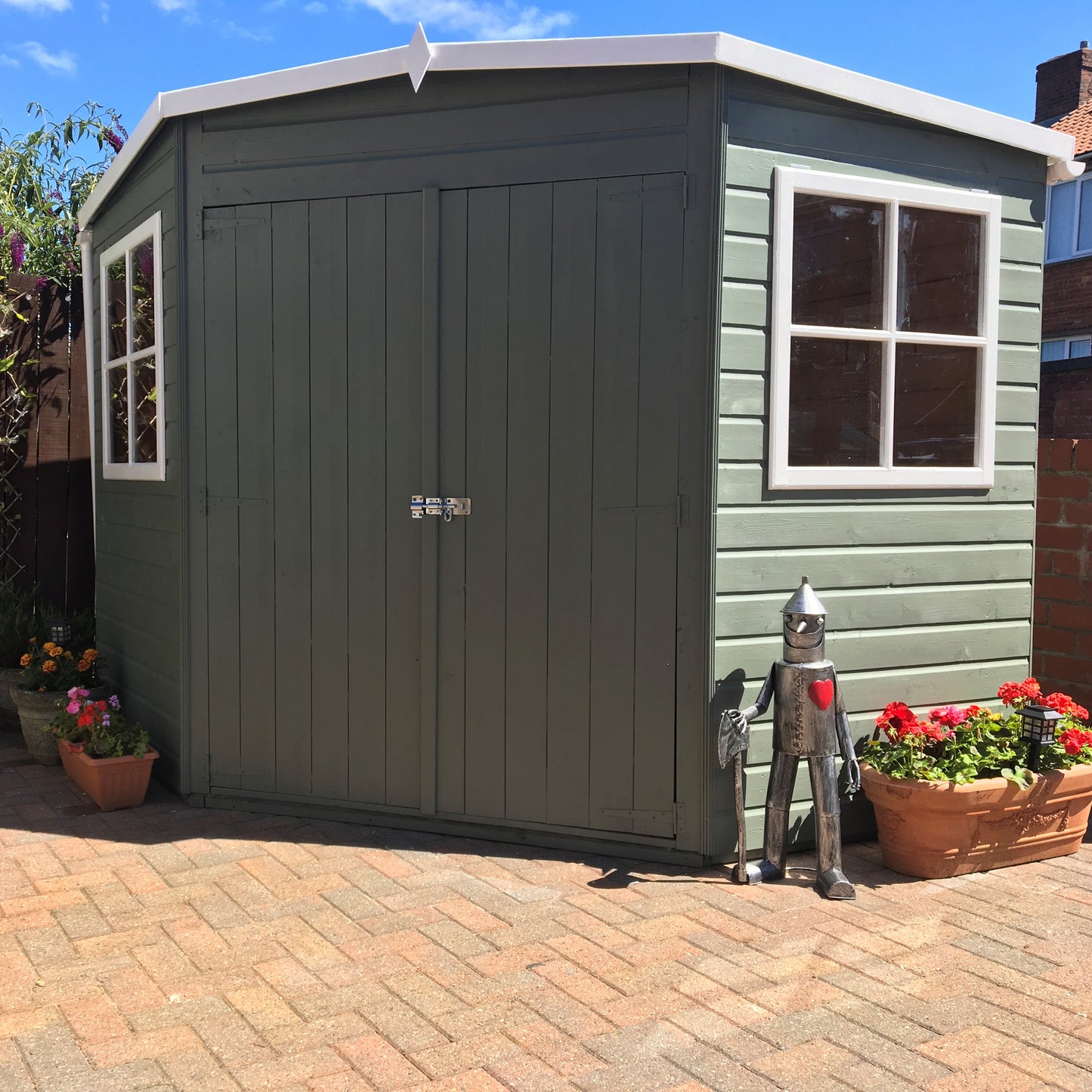 Shire Corner Shed 7x 7 Double Door