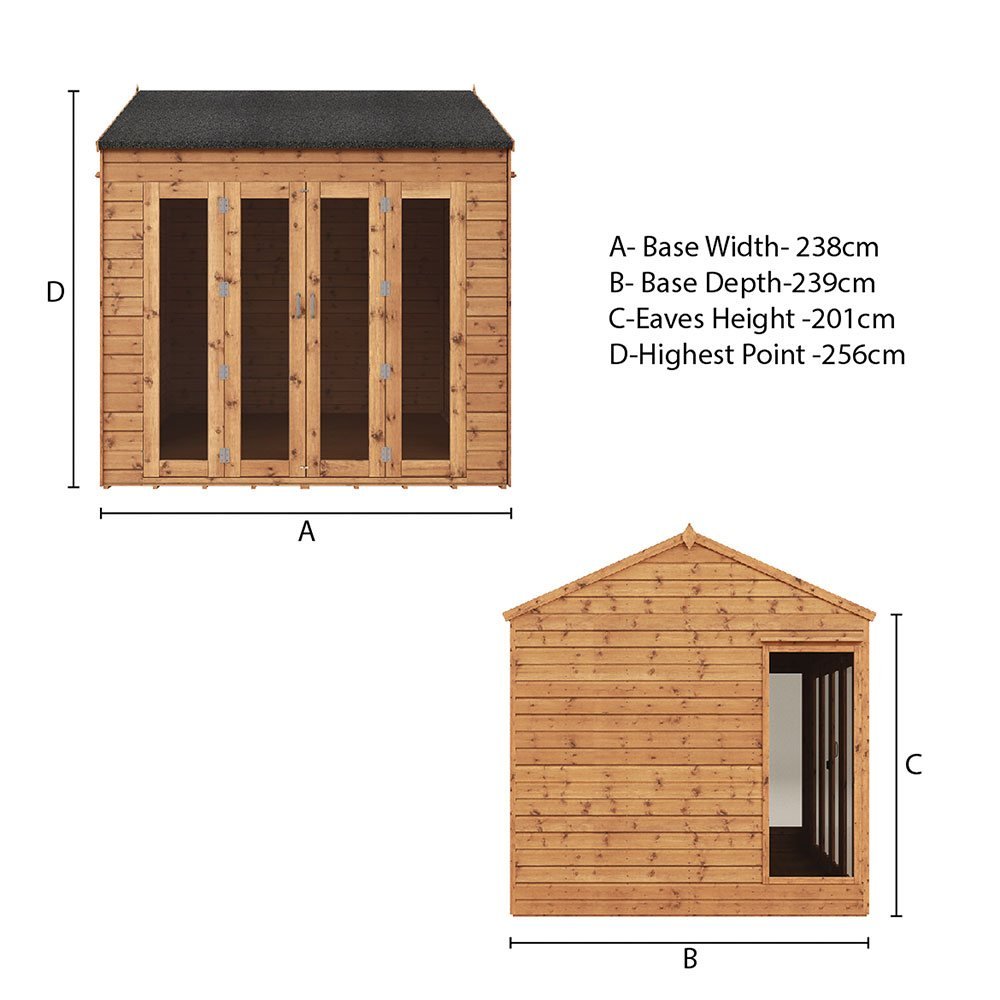 Mercia 8x8 Vermont Summerhouse