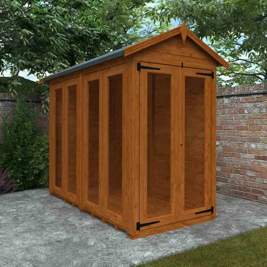 8x4 Full Pane Flex Apex Summerhouse