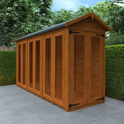 12x4 Full Pane Flex Apex Summerhouse