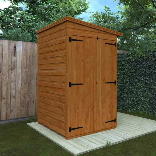 4x4 Double Door Windowless Flex Pent